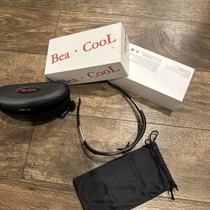 Bea Cool Sunglasses Sport Performance Black Gray‎ Lens Protective Case Box